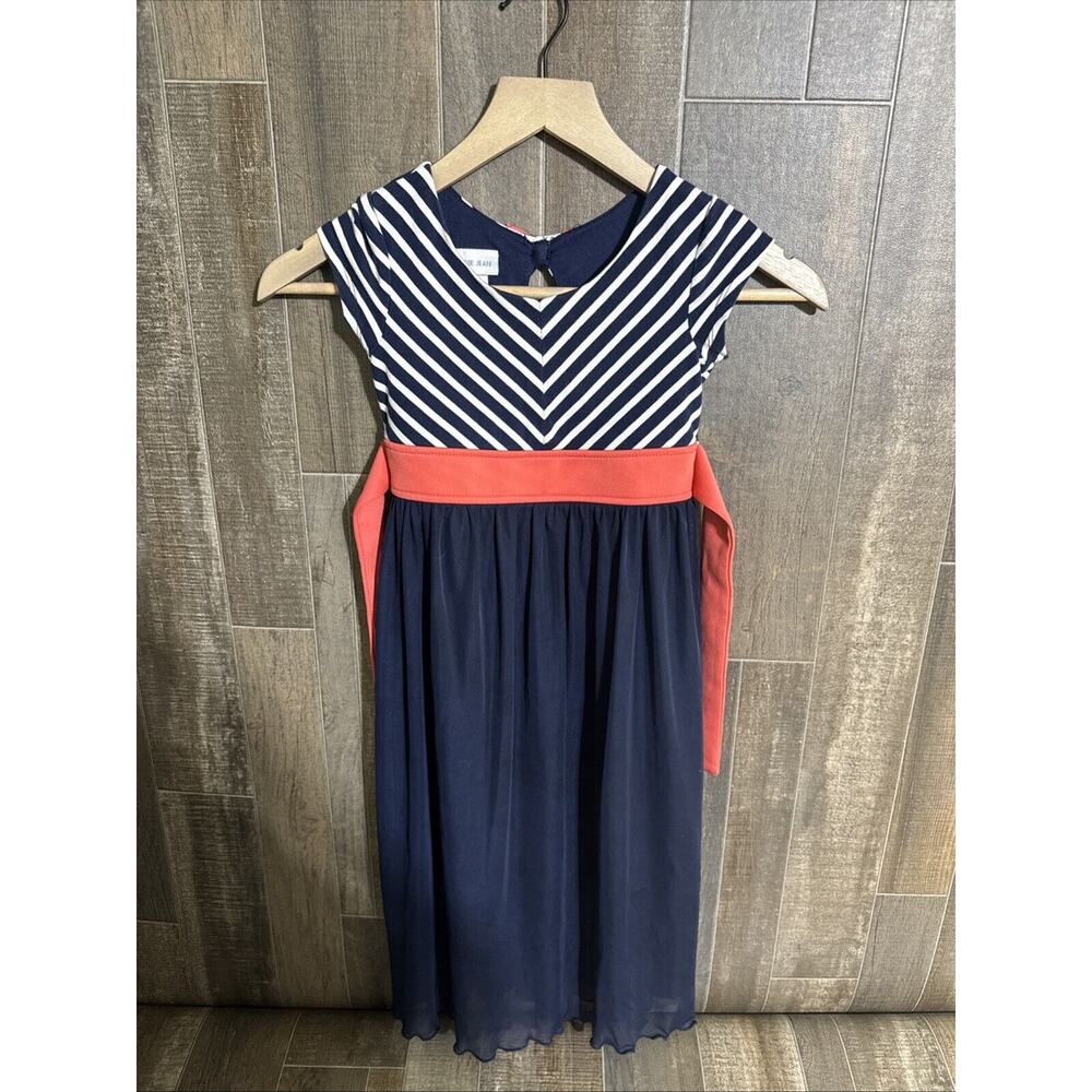 Bonnie Jean‎ Girls Dress Navy & Coral Size 5
